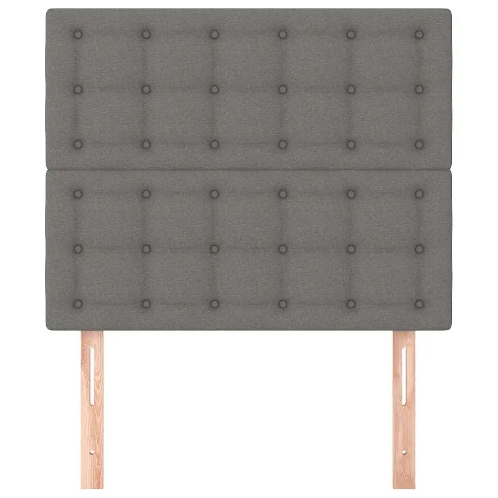 Headboard Fabric Bedroom 100x5x118128 cm Dark Grey
