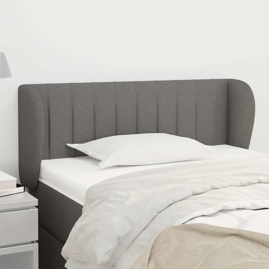 Fabric Headboard with Ears for Bedroom 103cm Grey