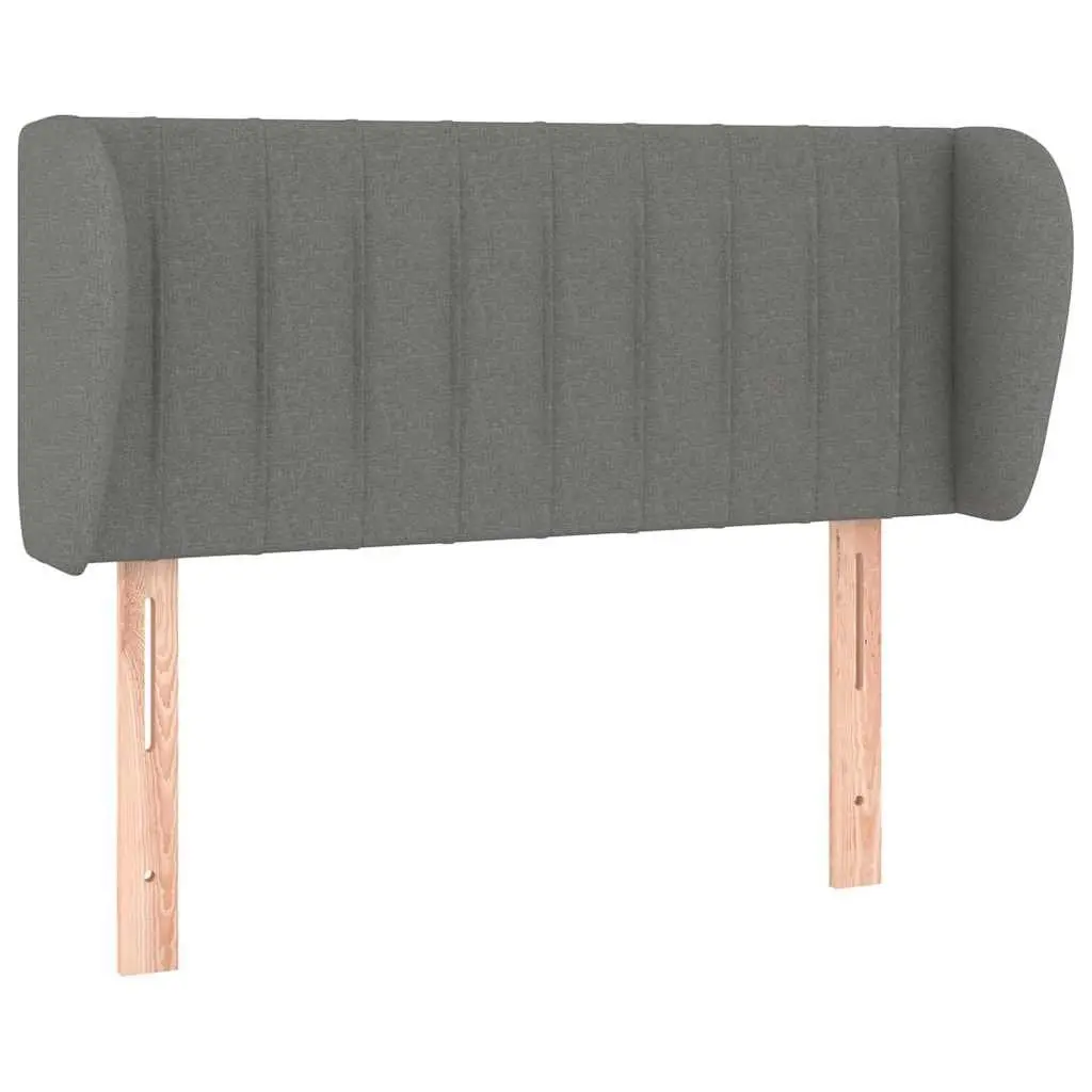Fabric Headboard with Ears for Bedroom 103cm Grey