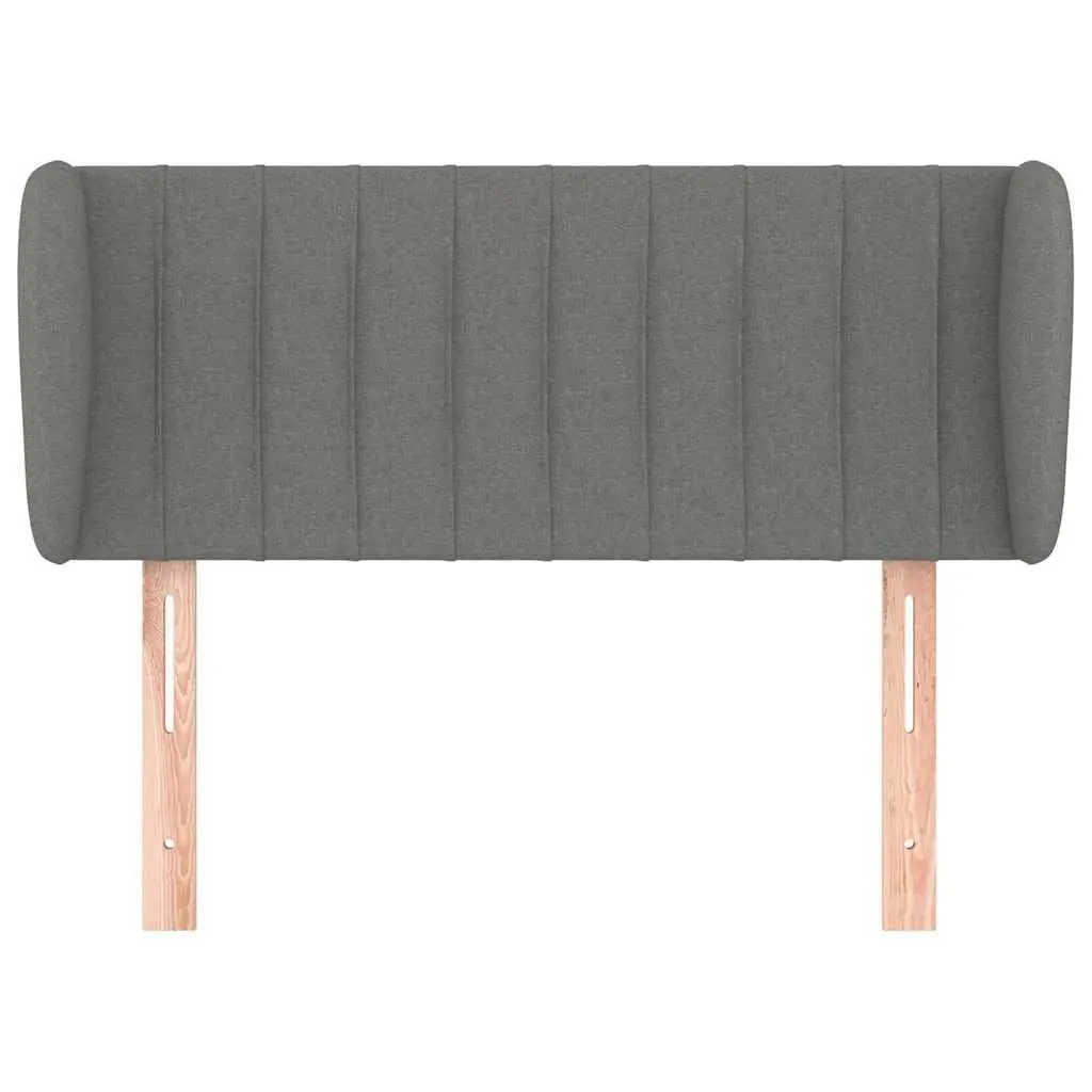 Fabric Headboard with Ears for Bedroom 103cm Grey