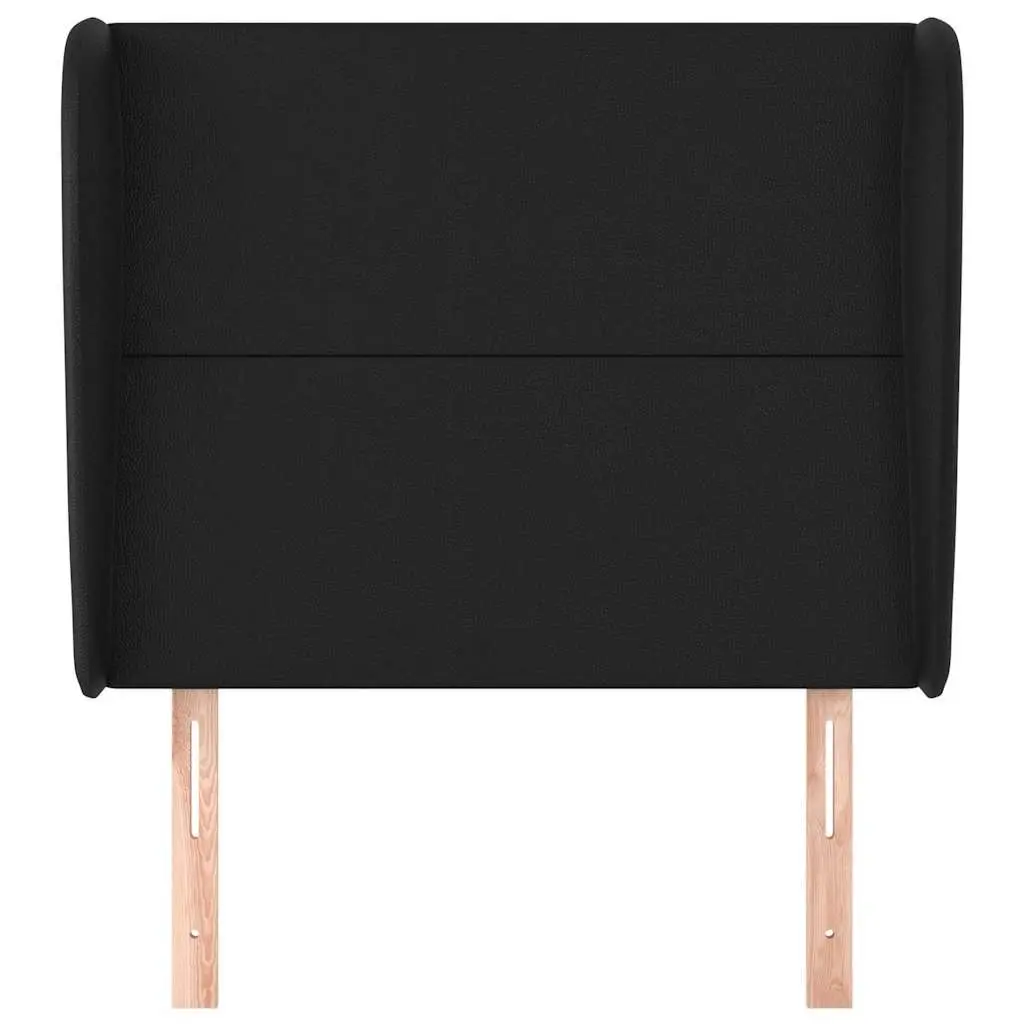 Faux Leather Headboard for Bedroom Black 83 cm