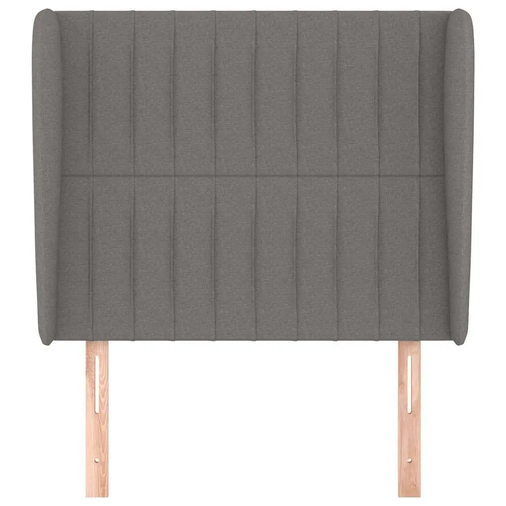 Headboard with Ears Grey 103cm Fabric Bed Head Support Bedroom Furniture