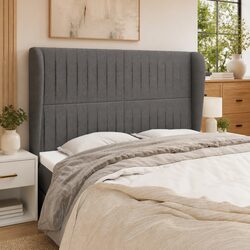 147cm Grey Headboard with Ears - Specifications Inside
