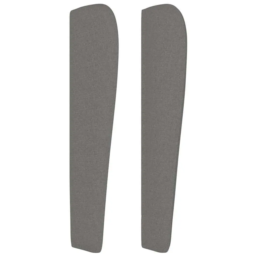 Dark Grey Fabric Headboard with Ears