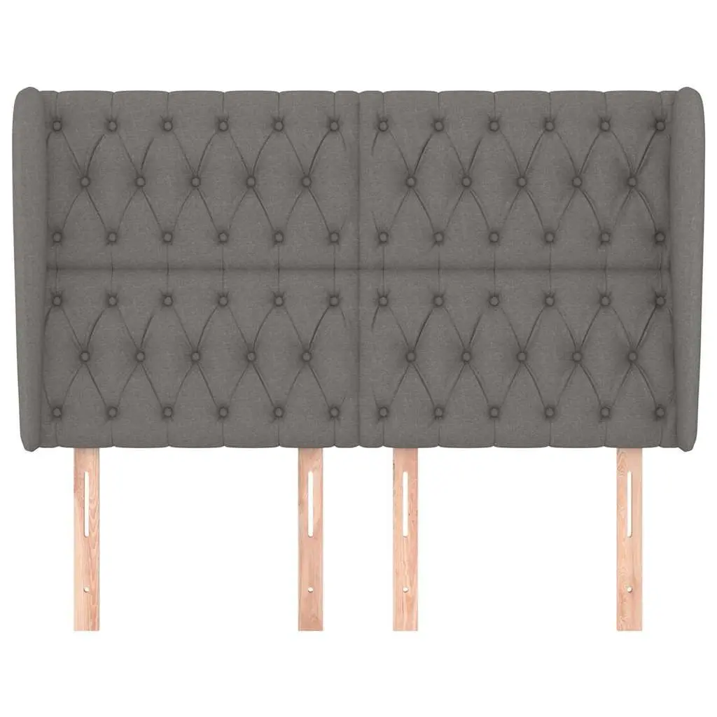 147cm Dark Grey Fabric Headboard