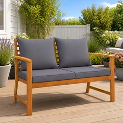 Specifications of 120cm Garden Bench with Grey Cushions