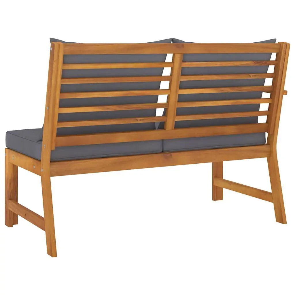 Outdoor Garden Bench Patio Seating 114.5cm with Cushions