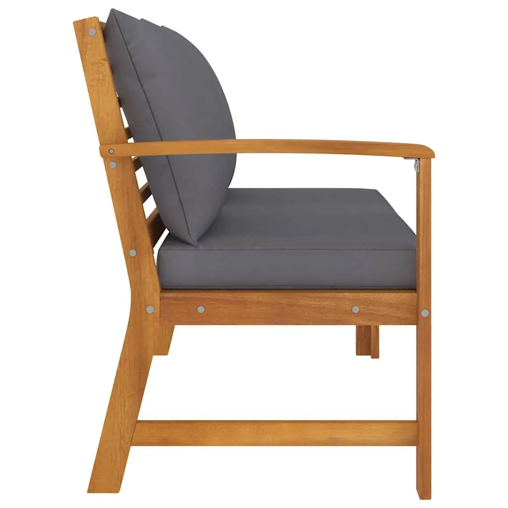 Outdoor Garden Bench Patio Seating 114.5cm with Cushions