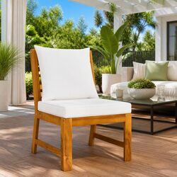 Outdoor Sectional Middle Sofa with Dimensions and Specifications