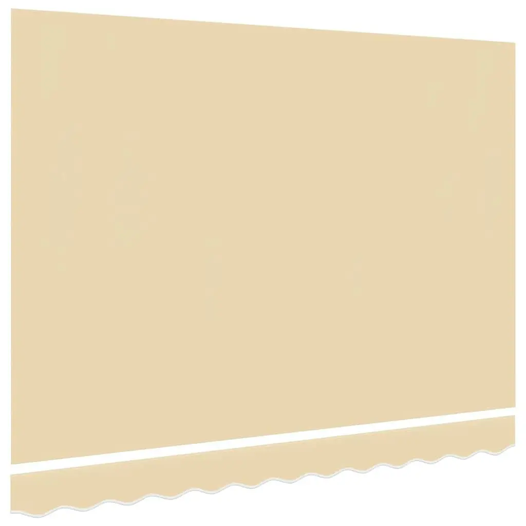 Awning Replacement Fabric Cream 5x3.5 m Polyester Sunshade Patio Garden