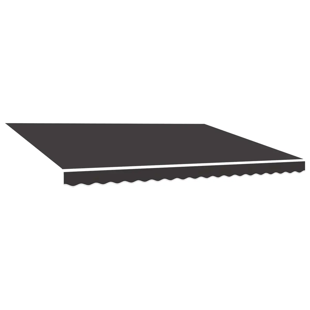 Awning Replacement Fabric 4x3.5m, UV-Resistant Polyester
