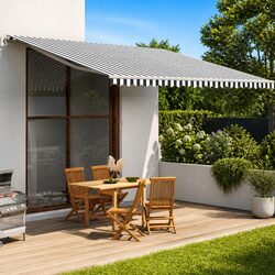 Awning Replacement Fabric Specs: Anthracite White 5x3.5m