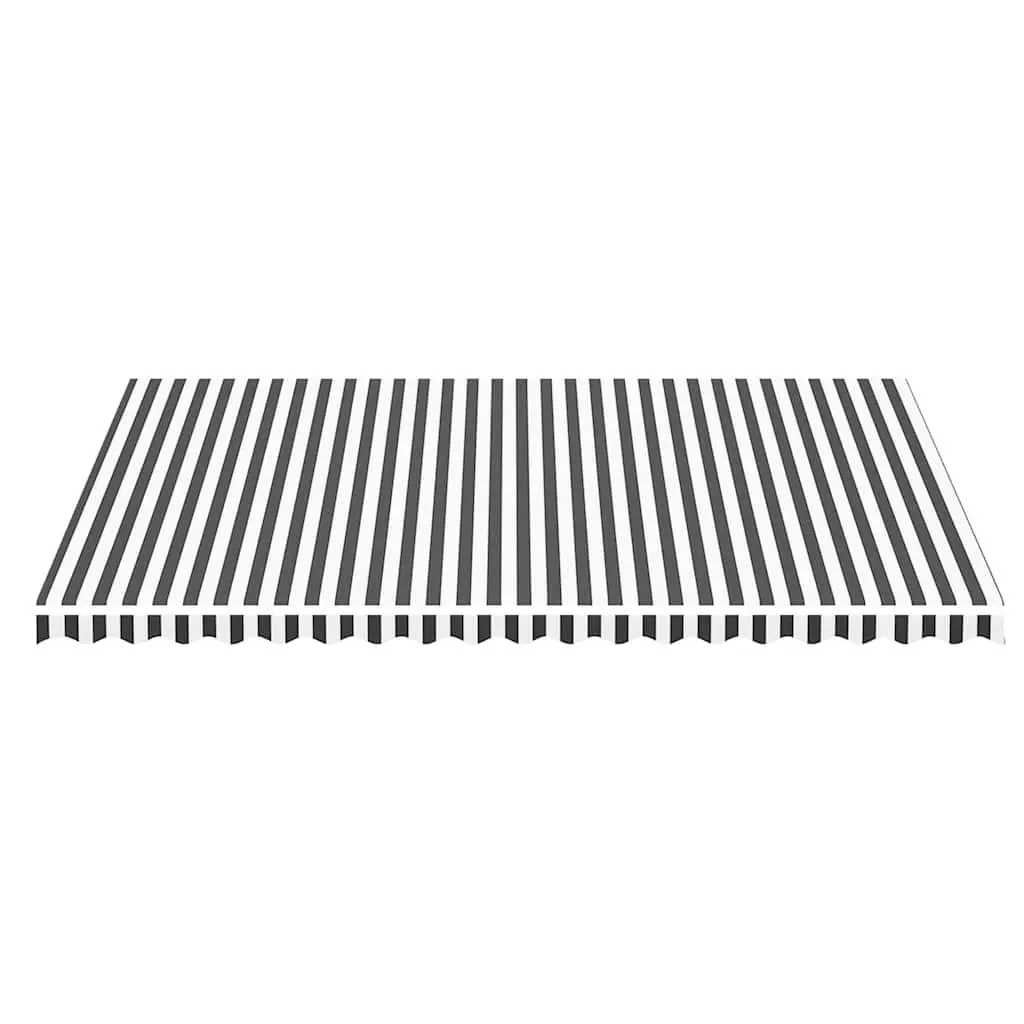Awning Replacement Fabric Anthracite White 5x3.5m Patio Sunshade Garden Canopy