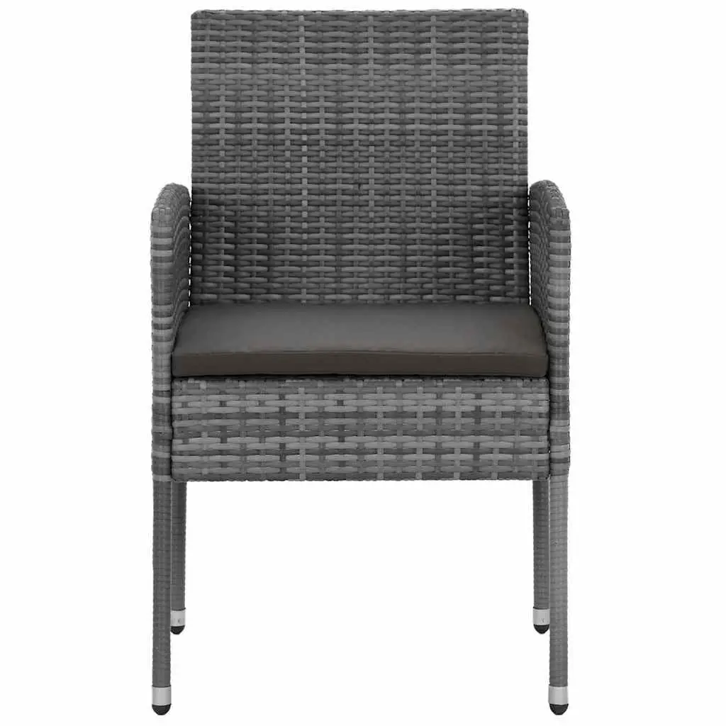 Outdoor Dining Set Patio Garden 5 Piece Grey