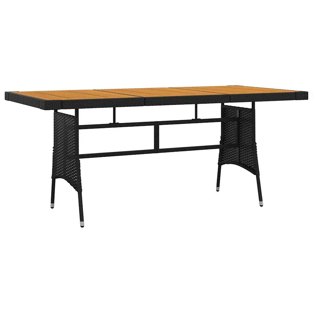 Outdoor Dining Set 9 Piece Patio Garden Furniture Black Table and Chairs