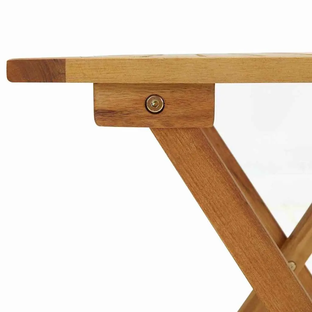 Deck Chair for Garden Patio Brown with Footrest and Table