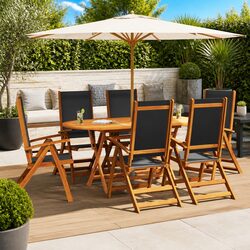 Specifications of 6 pcs Folding Garden Chairs Set