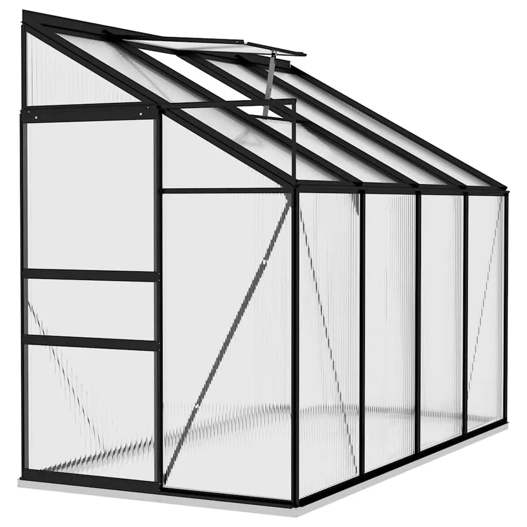 Greenhouse Anthracite Aluminium Garden Plant Shelter 5.24 m³