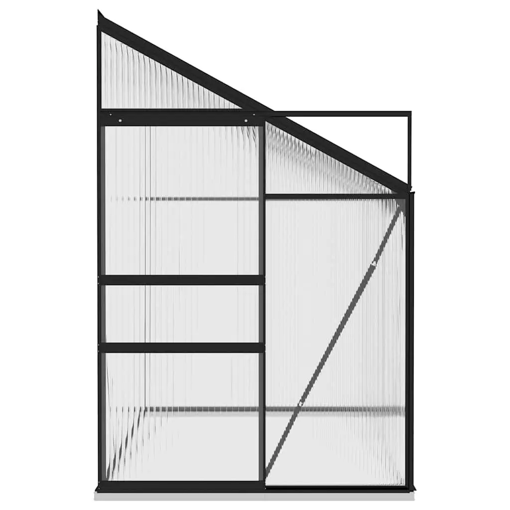 Greenhouse Anthracite Aluminium Garden Plant Shelter 5.24 m³