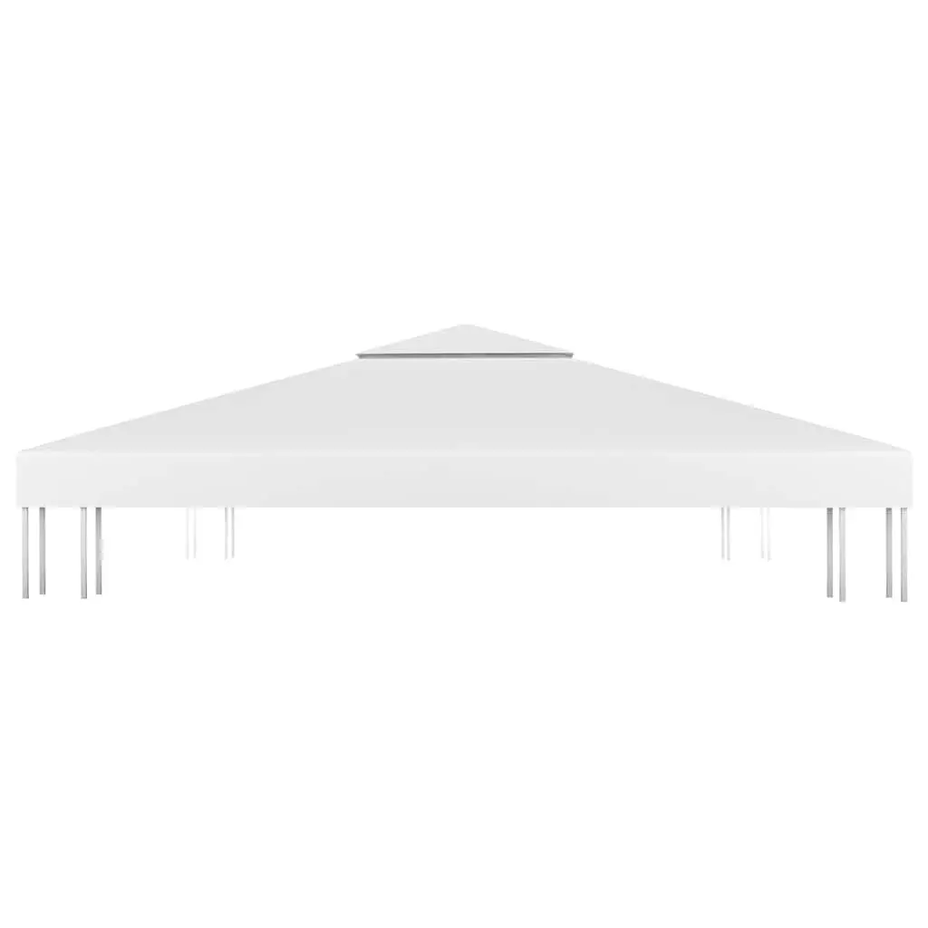 2-Tier Gazebo Canopy Replacement Cover, 3x3m, White