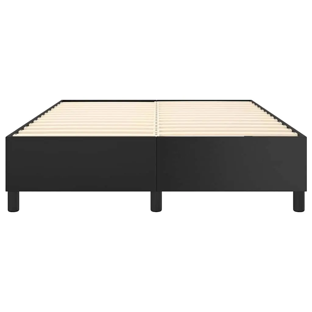 Queen Size Black Faux Leather Bed Frame