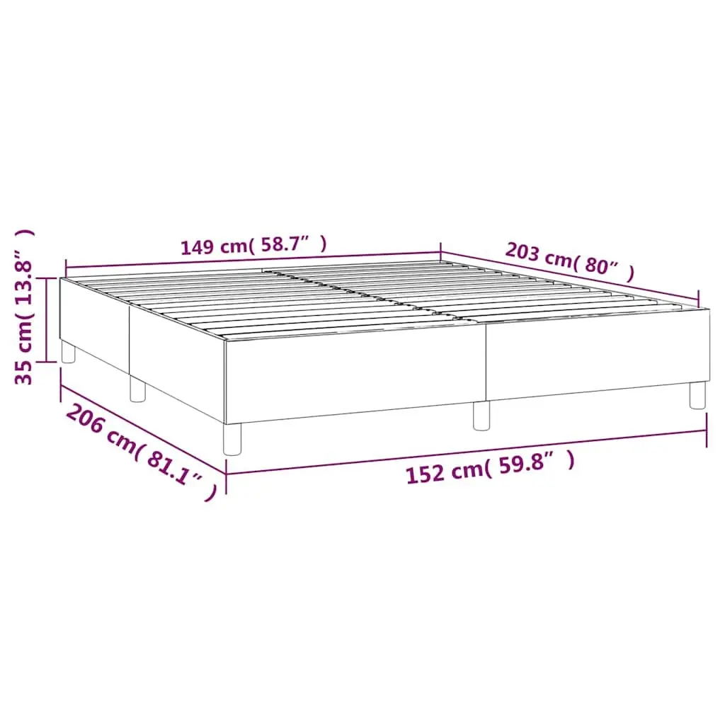 Queen Size Black Faux Leather Bed Frame