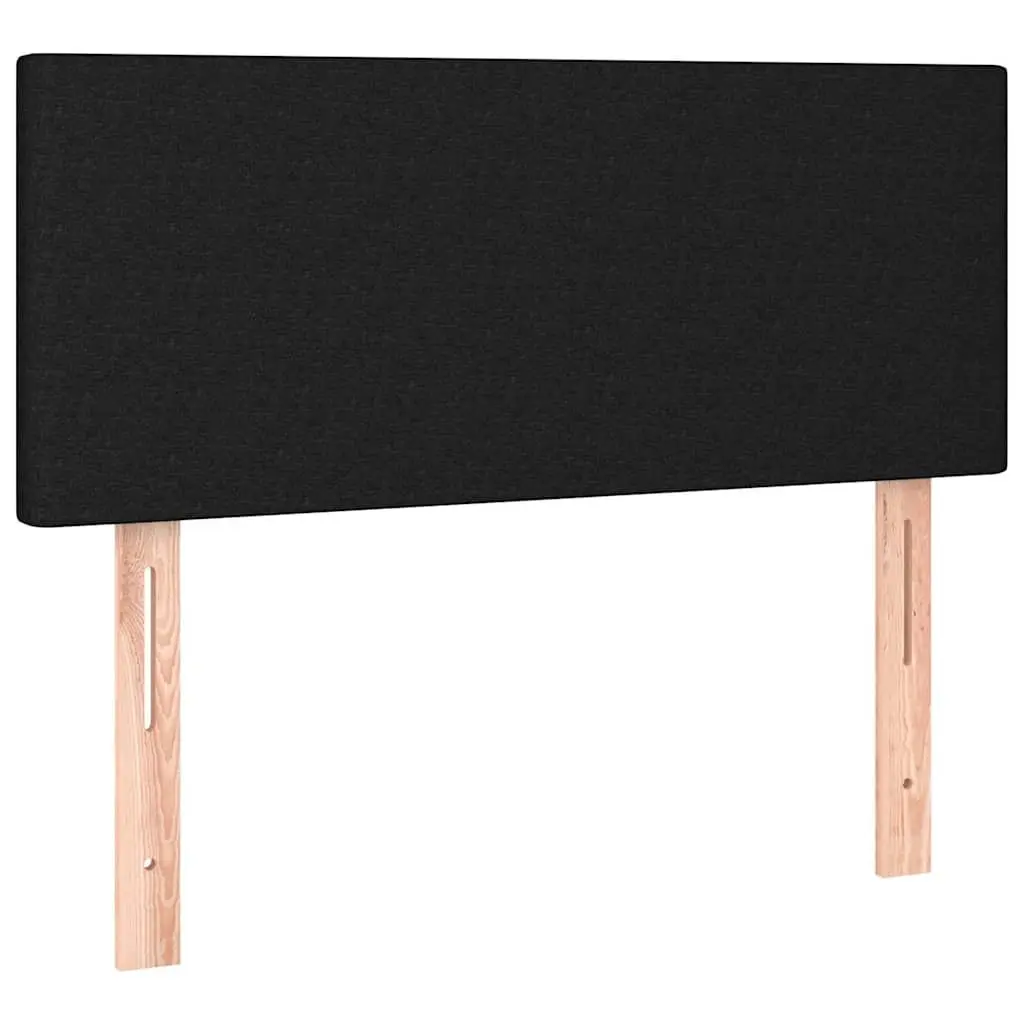 LED Headboard Bedroom 100cm Black Fabric Adjustable Height