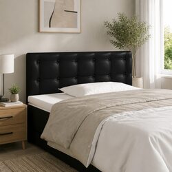 100cm LED Headboard in Black Faux Leather Specifications