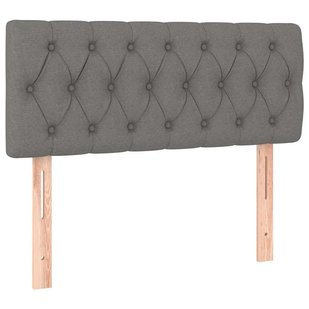 LED Headboard 100cm Dark Grey Fabric