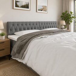 Specifications of 200cm LED Headboard in Grey Fabric