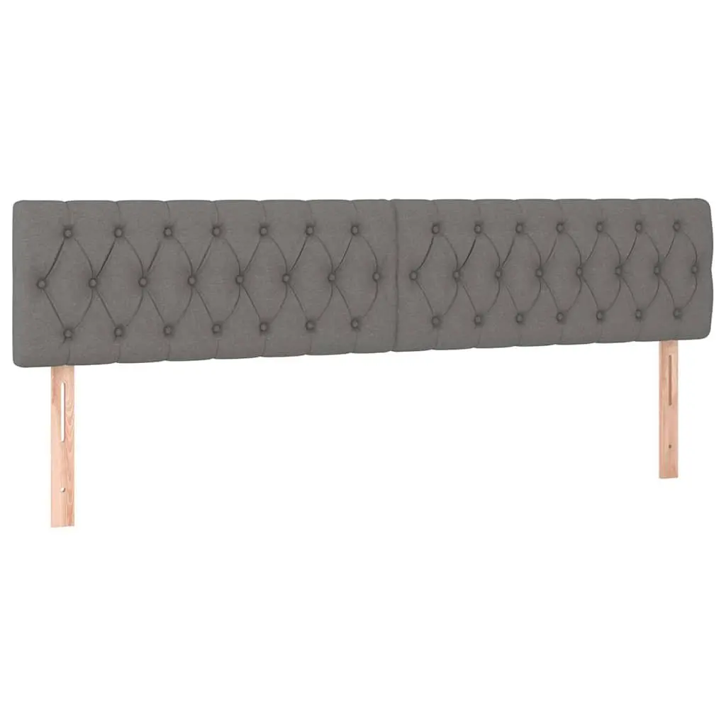 200cm LED Headboard in Grey Fabric