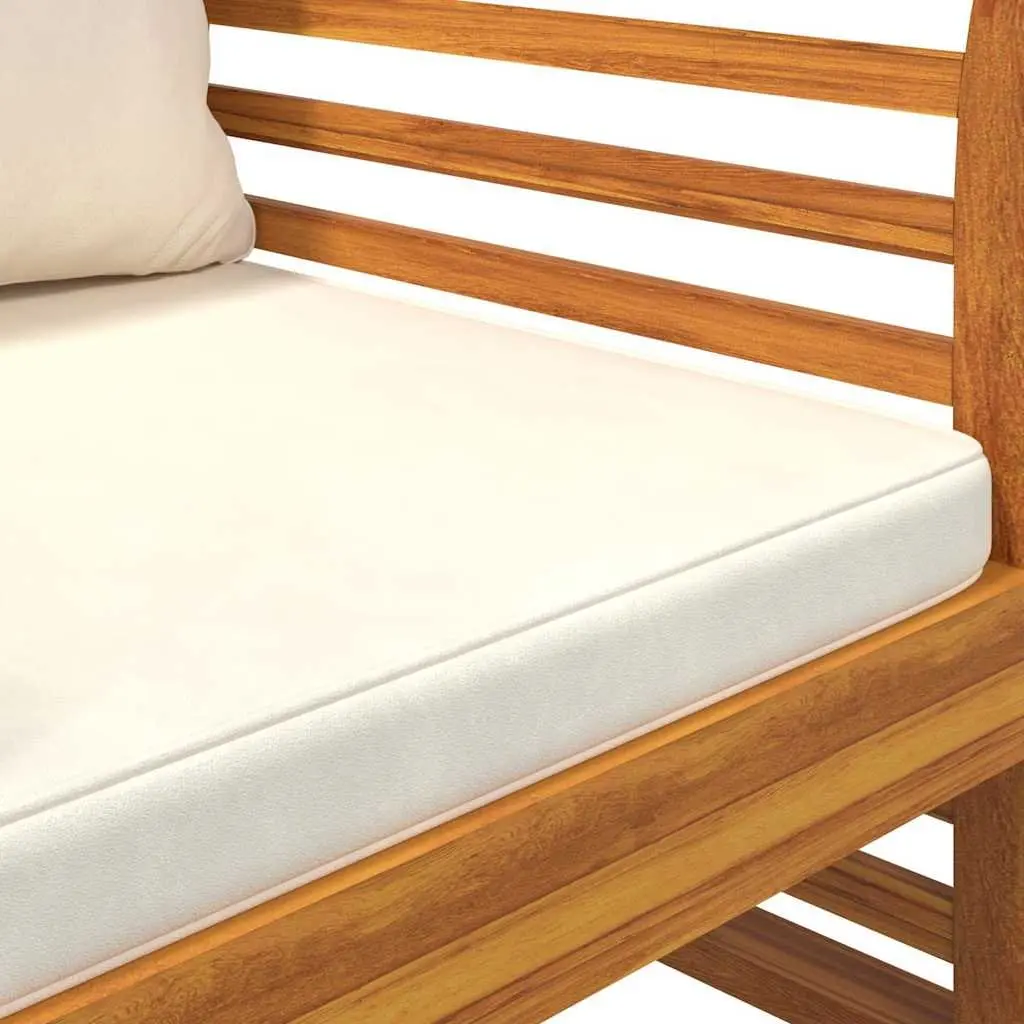 Solid Acacia Wood Outdoor Chairs (Set of 2)