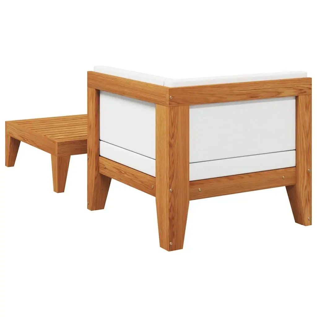 2 Piece Garden Lounge Set Outdoor Patio Sofa Acacia Wood