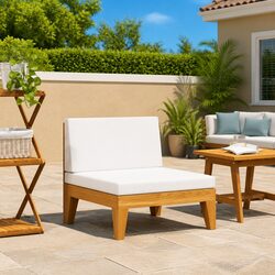 Middle Seat for Outdoor Sectional Sofa - Dimensions and Specs