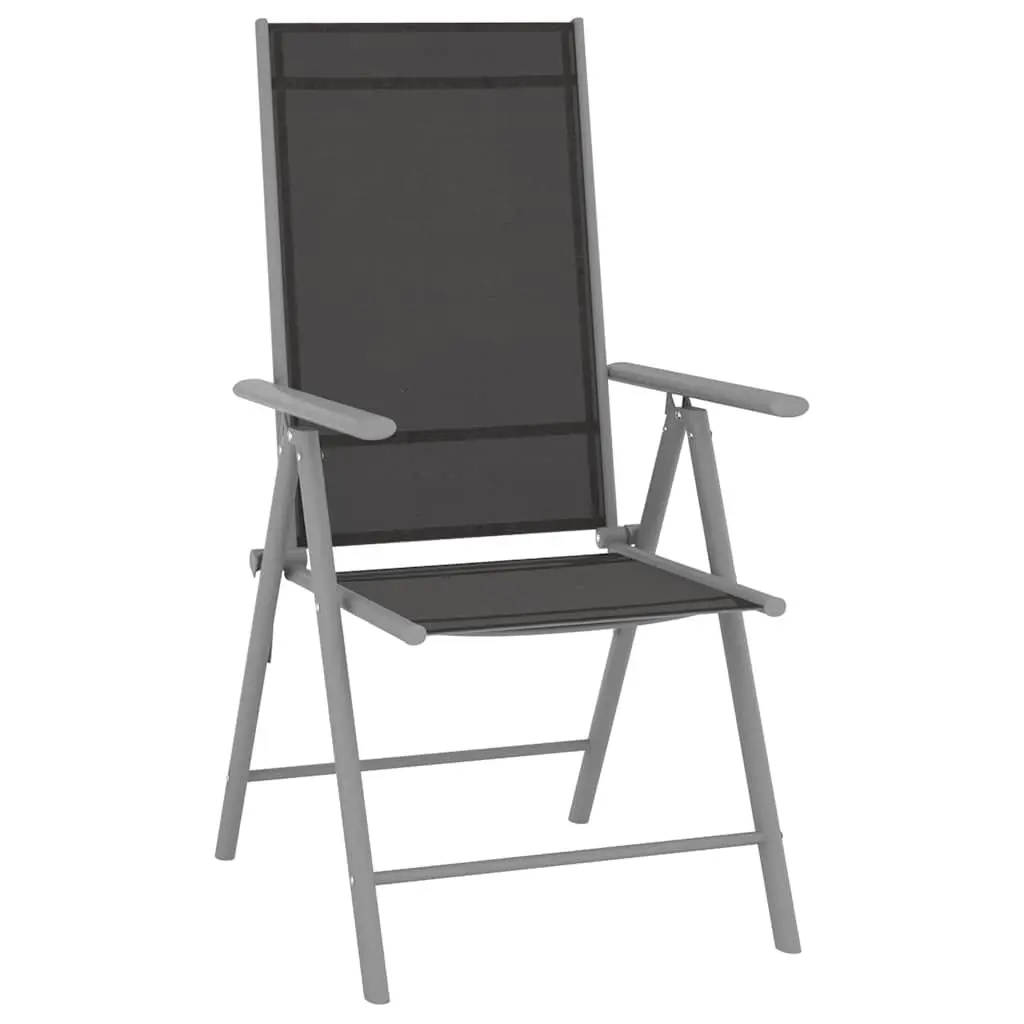 Folding Garden Chairs 4 pcs with Adjustable Backrests and Durable Frame