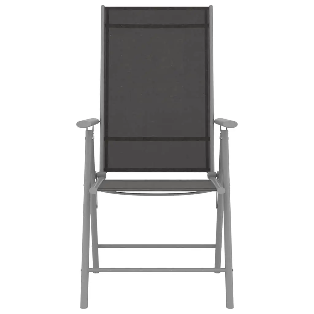 Folding Garden Chairs 4 pcs with Adjustable Backrests and Durable Frame