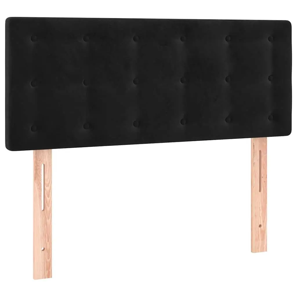 Black Velvet LED Headboard 100cm with USB