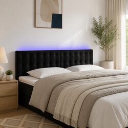 Specifications of Black Velvet LED Headboard with USB Control