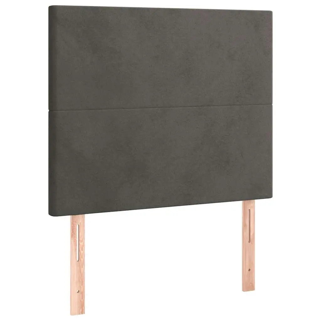LED Headboard for Bedroom 80 cm Grey Velvet