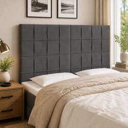 Specifications of LED Headboard 144 cm Dark Grey Velvet