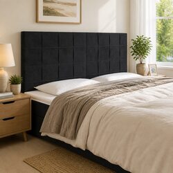 Black Velvet LED Headboard 200 cm: Specifications and Features