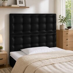 80 cm LED Headboard in Black Faux Leather - Specifications