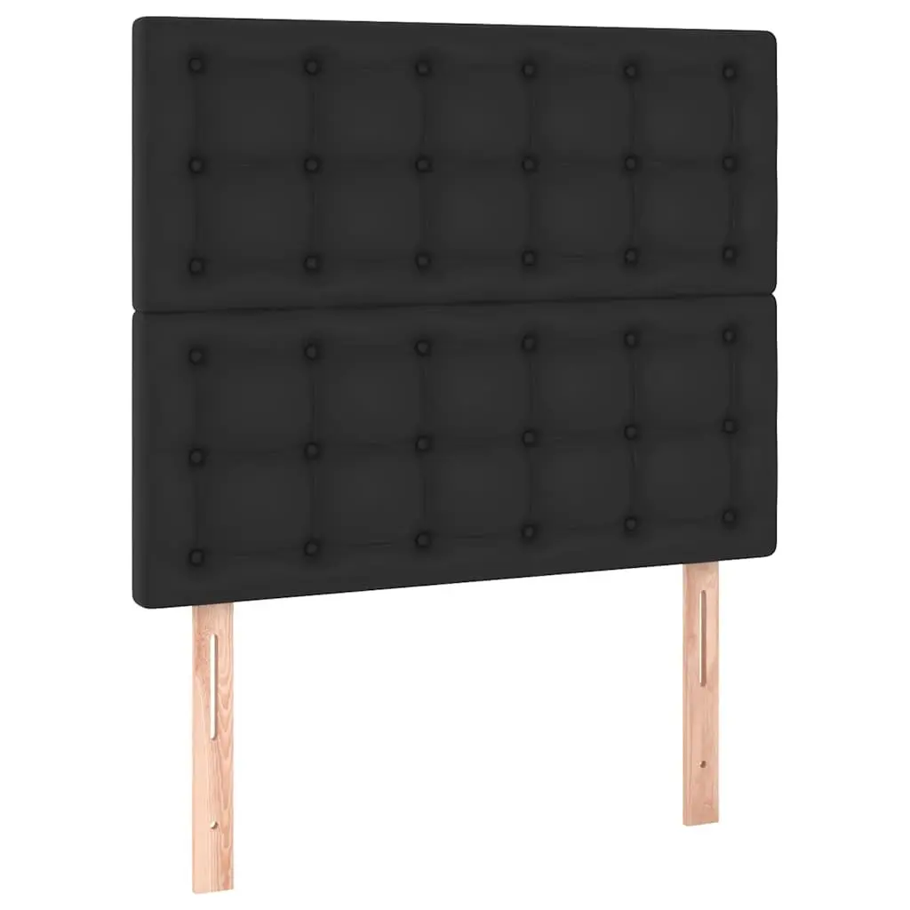 100cm Black Faux Leather LED Headboard with Adjustable Lights