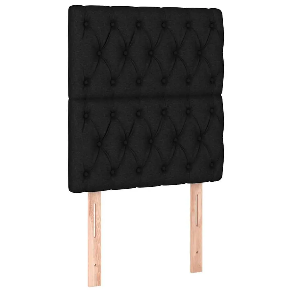 LED Headboard 80cm Black Fabric Bed Back Support Modern Bedroom Adjustable