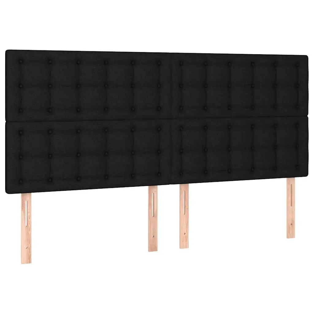 LED Headboard Black 200cm Bedroom Bed Head Rest with Adjustable Height