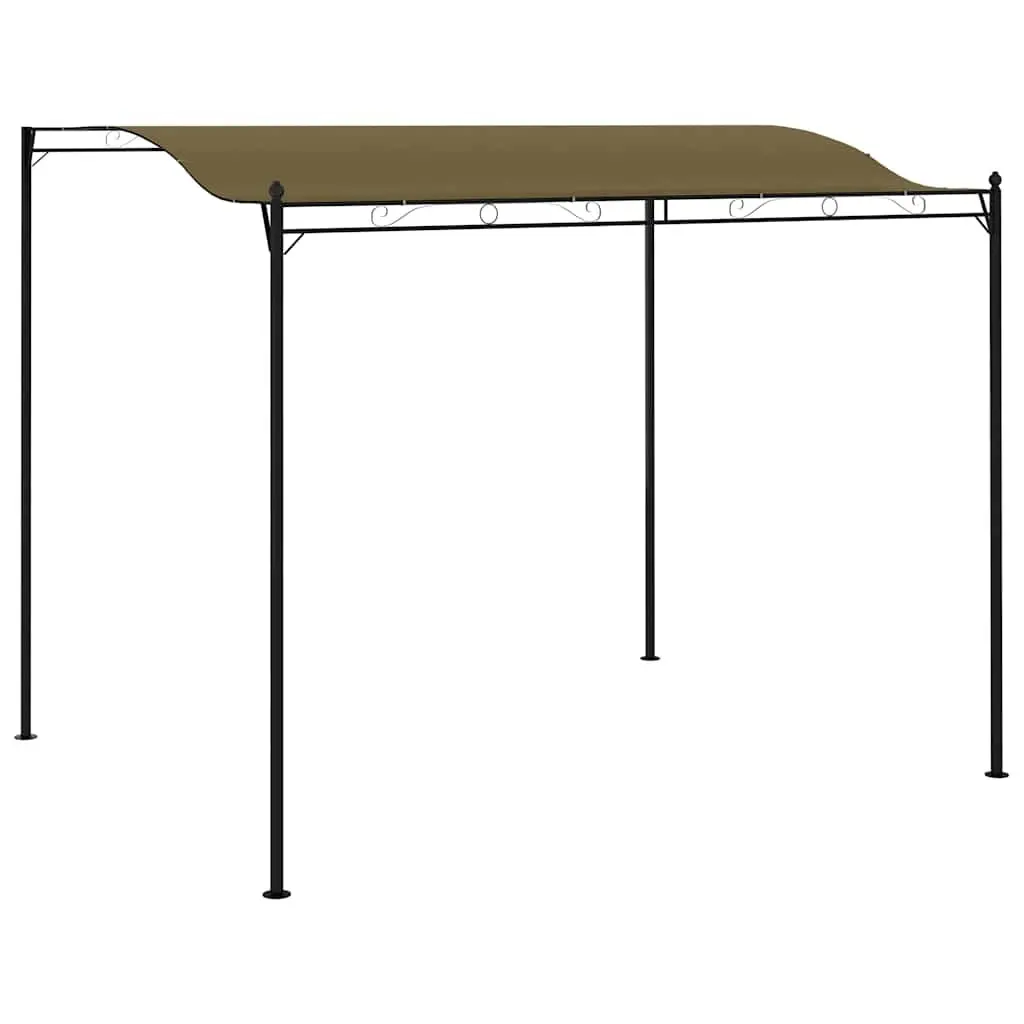 Sunshade Awning Outdoor 3x2.4 m Taupe Garden Canopy