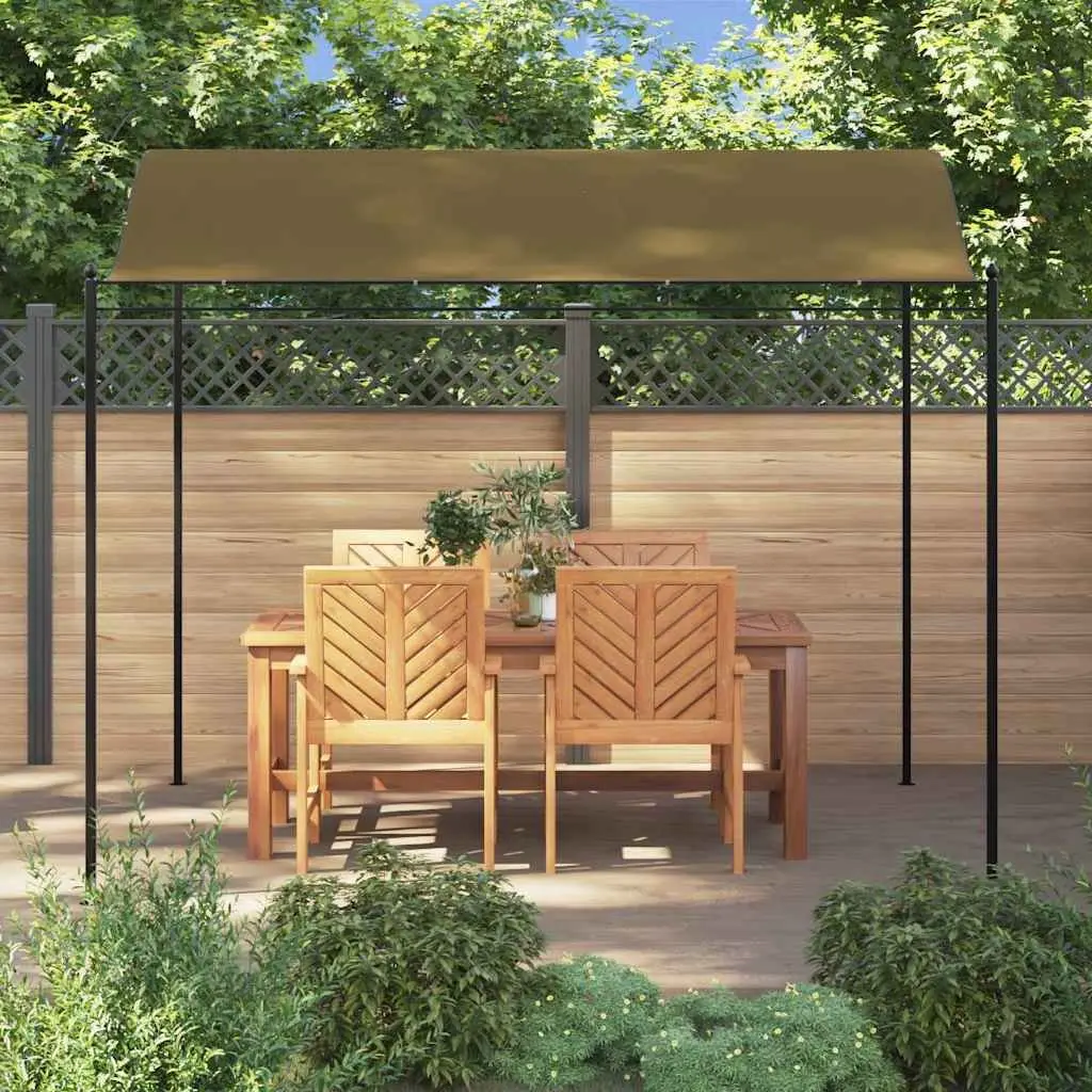 Sunshade Awning Outdoor 3x2.4 m Taupe Garden Canopy
