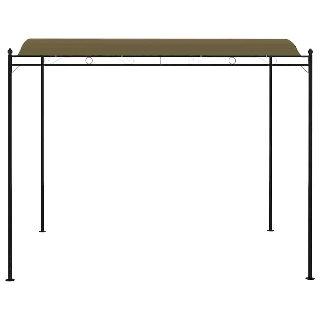 Sunshade Awning Outdoor 3x2.4 m Taupe Garden Canopy
