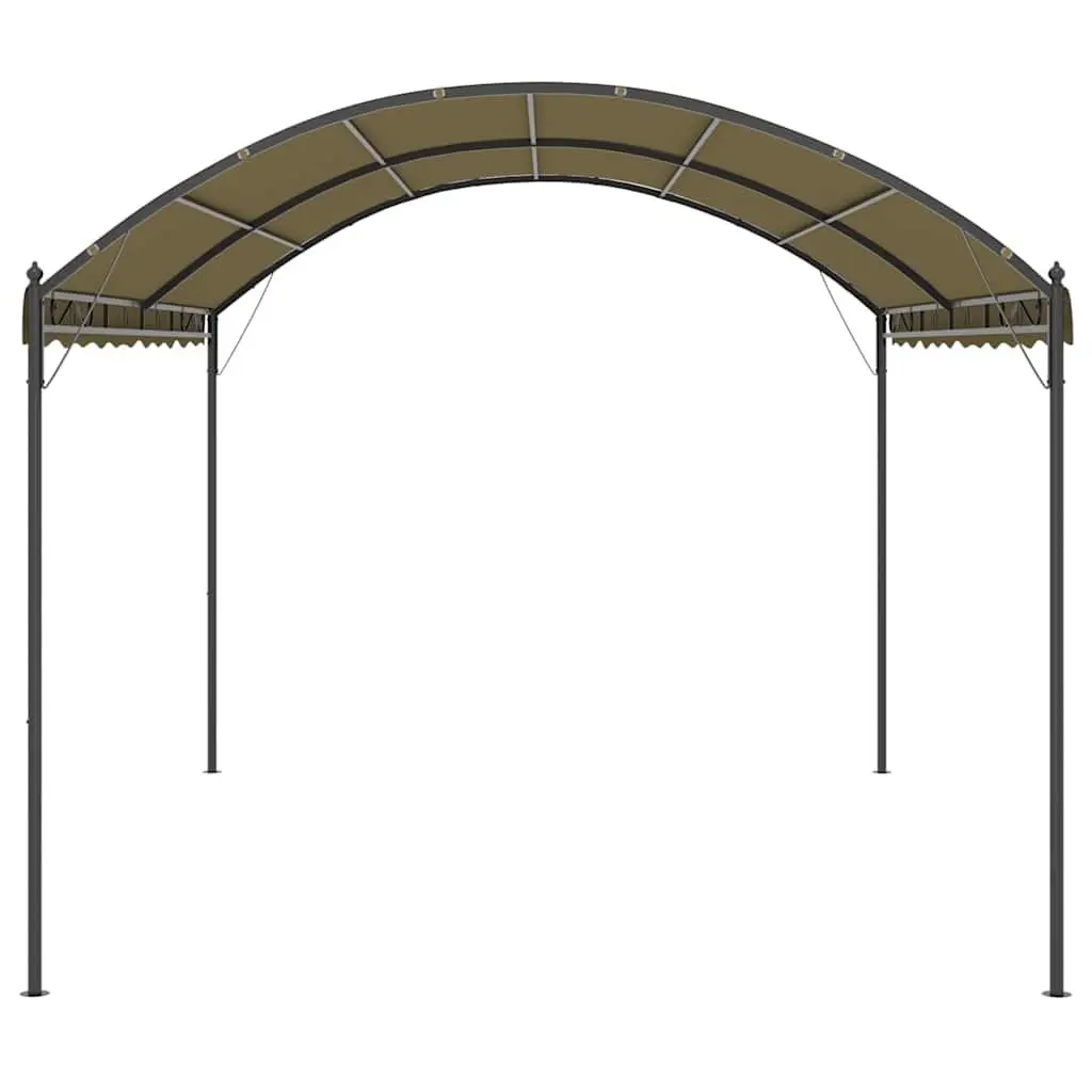 4x3x2.6m Gazebo with Taupe Polyester Canopy