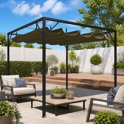 Garden Gazebo Specifications: 3x3m with Taupe Canopy